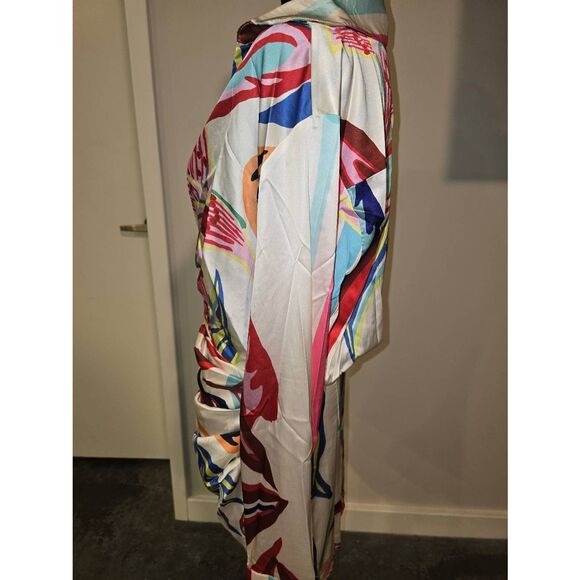 Luxxel Mock Wrap Dress - Picture 7 of 10